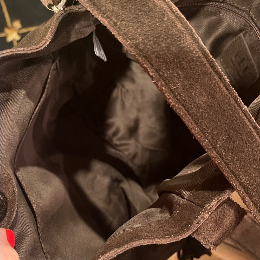 Haute Hippie Dark Brown Suede Fringe Shoulder Bag - Picture 10 of 17